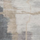 9' X 12' Gray Beige And Ivory Abstract Washable Area Rug With UV Protection