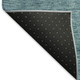 10' X 14' Teal And Gray Ombre Washable Area Rug With UV Protection