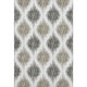 8' X 10' Taupe And Ivory Ikat Washable Area Rug With UV Protection