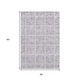 3' X 5' Lavender And Ivory Medallion Washable Area Rug With UV Protection