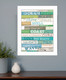 Ocean Rules 2 White Framed Print Wall Art