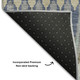3' X 5' Taupe Gold And Gray Southwestern Washable Area Rug With UV Protection