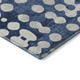 9' X 12' Navy Blue And Ivory Polka Dot Washable Area Rug With UV Protection