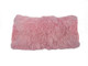15" X 25" Pink Lambswool Down Lumbar Throw Pillow