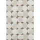 9' X 12' Brown And Ivory Abstract Geometric Washable Area Rug With UV Protection