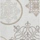 5' X 8' Ivory Beige And Tan Floral Medallion Washable Area Rug With UV Protection