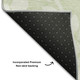 3' X 5' Artichoke Green And Ivory Floral Washable Area Rug With UV Protection
