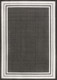 5' X 8' Black And Cream Striped Indoor Outdoor Area Rug
