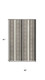5' X 8' Black And Cream Striped Indoor Outdoor Area Rug