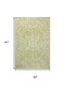 5' X 8' Green And Cream Medallion Indoor Outdoor Area Rug