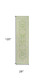 10' Cream And Green Medallion Indoor Outdoor Runner Rug