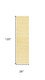 10' Yellow And Cream Trellis Indoor Outdoor Runner Rug