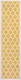 8' Yellow And Cream Geometric Indoor Outdoor Runner Rug