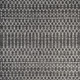 6' Black And Gray Square Trellis Indoor Outdoor Area Rug