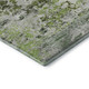 8' X 10' Artichoke Green And Ivory Abstract Washable Area Rug With UV Protection