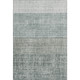 3' X 5' Aqua Ivory And Gray Geometric Washable Area Rug With UV Protection