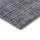 8' Denim Blue And Ivory Geometric Washable Round Rug With UV Protection