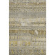 5' X 8' Brown Beige And Gray Striped Washable Area Rug With UV Protection