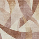 8' X 10' Rust Copper And Wheat Abstract Geometric Washable Area Rug With UV Protection