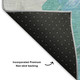 5' X 8' Pale Aqua Blue And Ivory Abstract Washable Area Rug With UV Protection