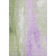3' X 5' Artichoke Green And Lavender Abstract Washable Area Rug With UV Protection