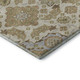 5' X 8' Beige And Tan Floral Medallion Washable Area Rug With UV Protection