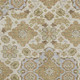 10' X 14' Beige And Tan Floral Medallion Washable Area Rug With UV Protection