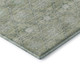 5' X 8' Artichoke Green And Beige Geometric Washable Area Rug With UV Protection