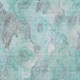 3' X 5' Teal Gray And Ivory Floral Washable Area Rug With UV Protection