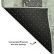3' X 5' Artichoke Green And Gray Striped Washable Area Rug With UV Protection