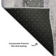 8' Lavender And Gray Striped Washable Round Rug With UV Protection