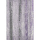 9' X 12' Lavender And Gray Striped Washable Area Rug With UV Protection