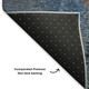 3' X 5' Coffee And Blue Abstract Washable Area Rug With UV Protection