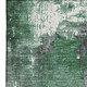 8' X 10' Emerald And Purple Abstract Washable Area Rug With UV Protection