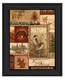 Lodge Collage II Black Framed Print Wall Art