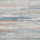 8' X 10' Linen Copper And Ivory Striped Washable Area Rug With UV Protection