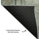 10' X 14' Pale Aqua Beige And Ivory Abstract Washable Area Rug With UV Protection