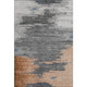 8' X 10' Rust Charcoal And Gray Abstract Washable Area Rug With UV Protection
