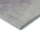 8' Lavender Gray And Silver Ombre Washable Round Rug With UV Protection