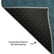 10' X 14' Teal And Sky Blue Ombre Washable Area Rug With UV Protection