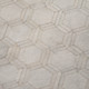 50" X 70" Ivory And Beige Geometric Microfiber Plush Throw Blanket