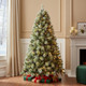 6' Pre Lit Full Pine Christmas Tree