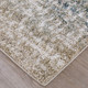 6' X 9' Blue And Ivory Abstract Area Rug