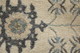 9' X 12' Blue And Ivory Wool Floral Hand Tufted Area Rug