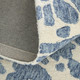 5' X 8' Blue And Ivory Wool Abstract Hand Tufted Area Rug