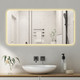 24" Lighted Frameless Anti Fog Bathroom Vanity Mirror