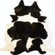 6' X 7' Brown And White Cowhide Handmade Area Rug