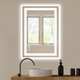 20" Lighted Frameless Anti Fog Bathroom Vanity Mirror