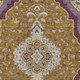 9' X 12' Walnut And Orange Medallion Washable Indoor Outdoor Area Rug