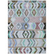 5' X 8' Beige And Brown Tribal Washable Indoor Outdoor Area Rug